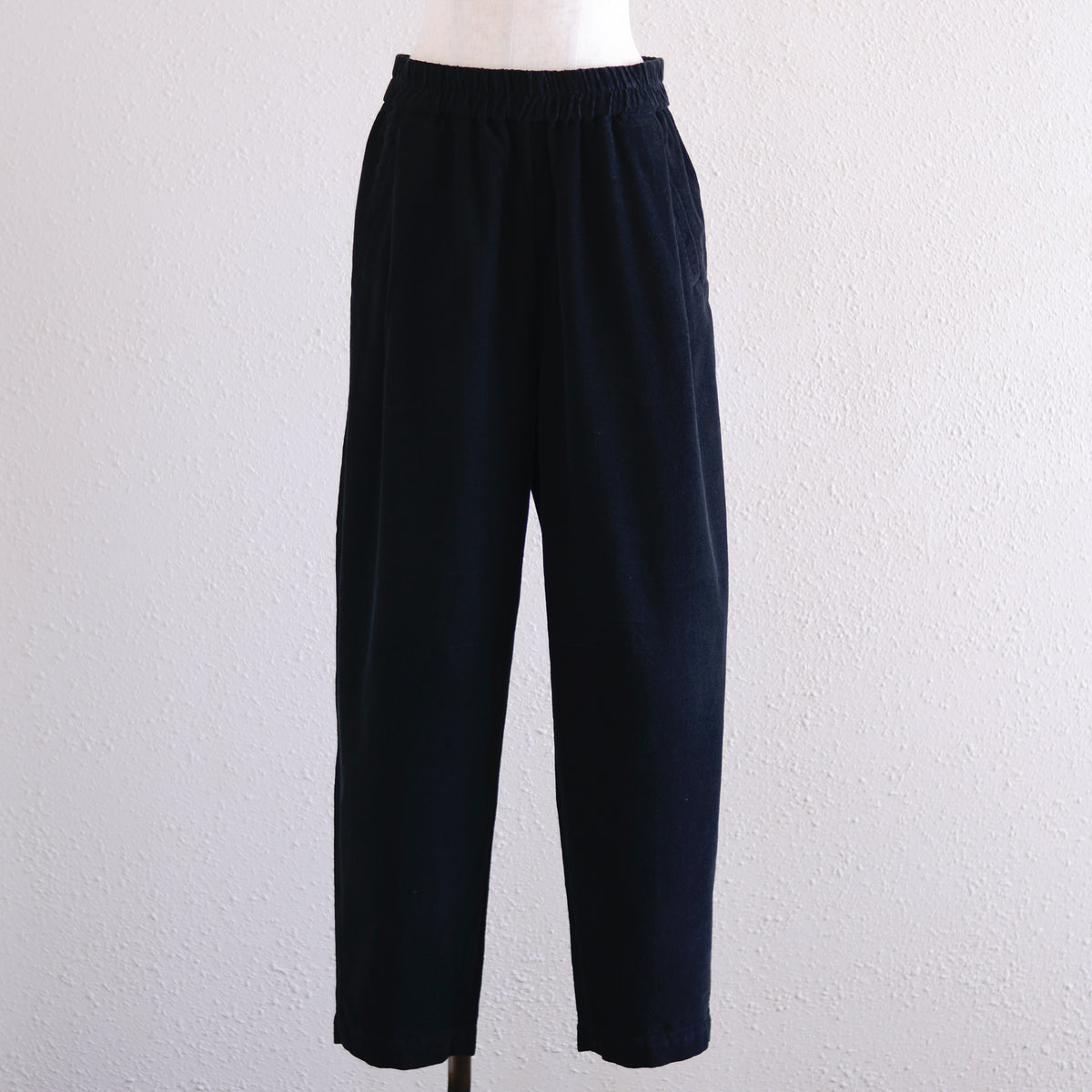 コットンイージーバレルパンツ Black