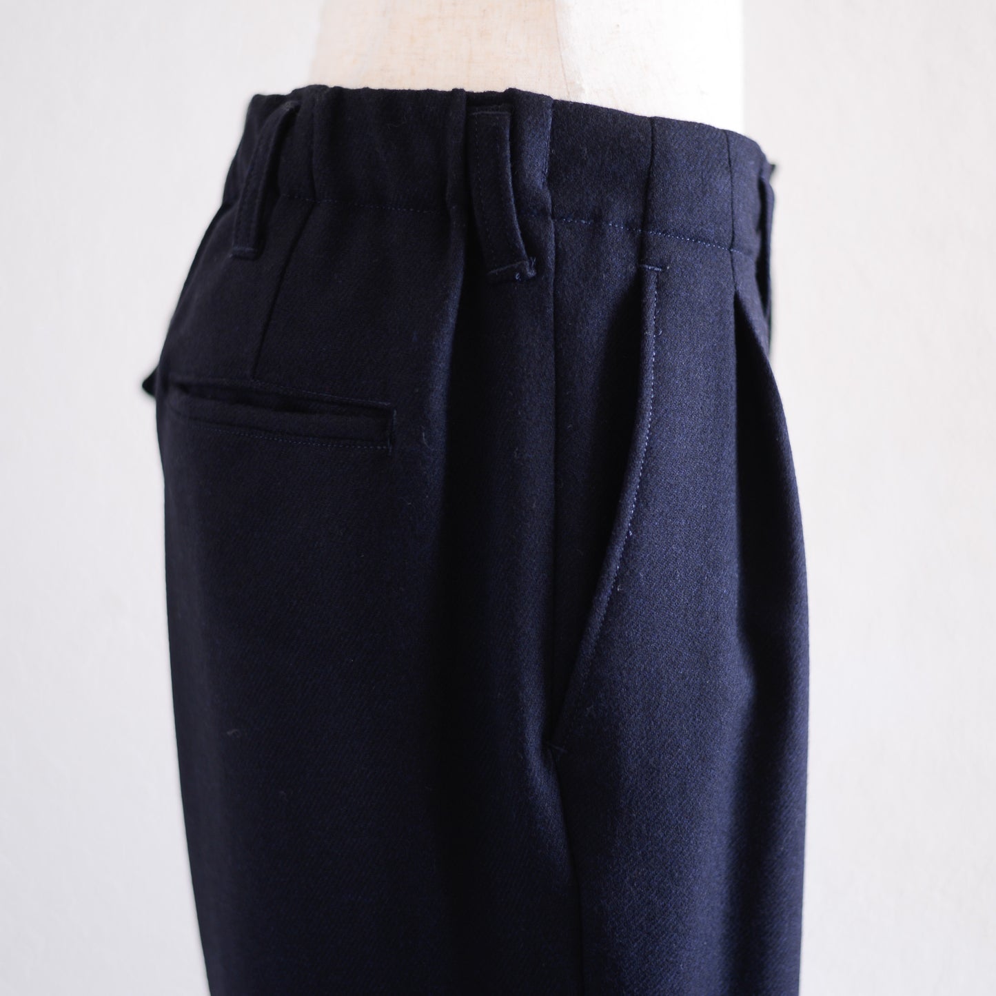 Tweed Tapered Pants Black