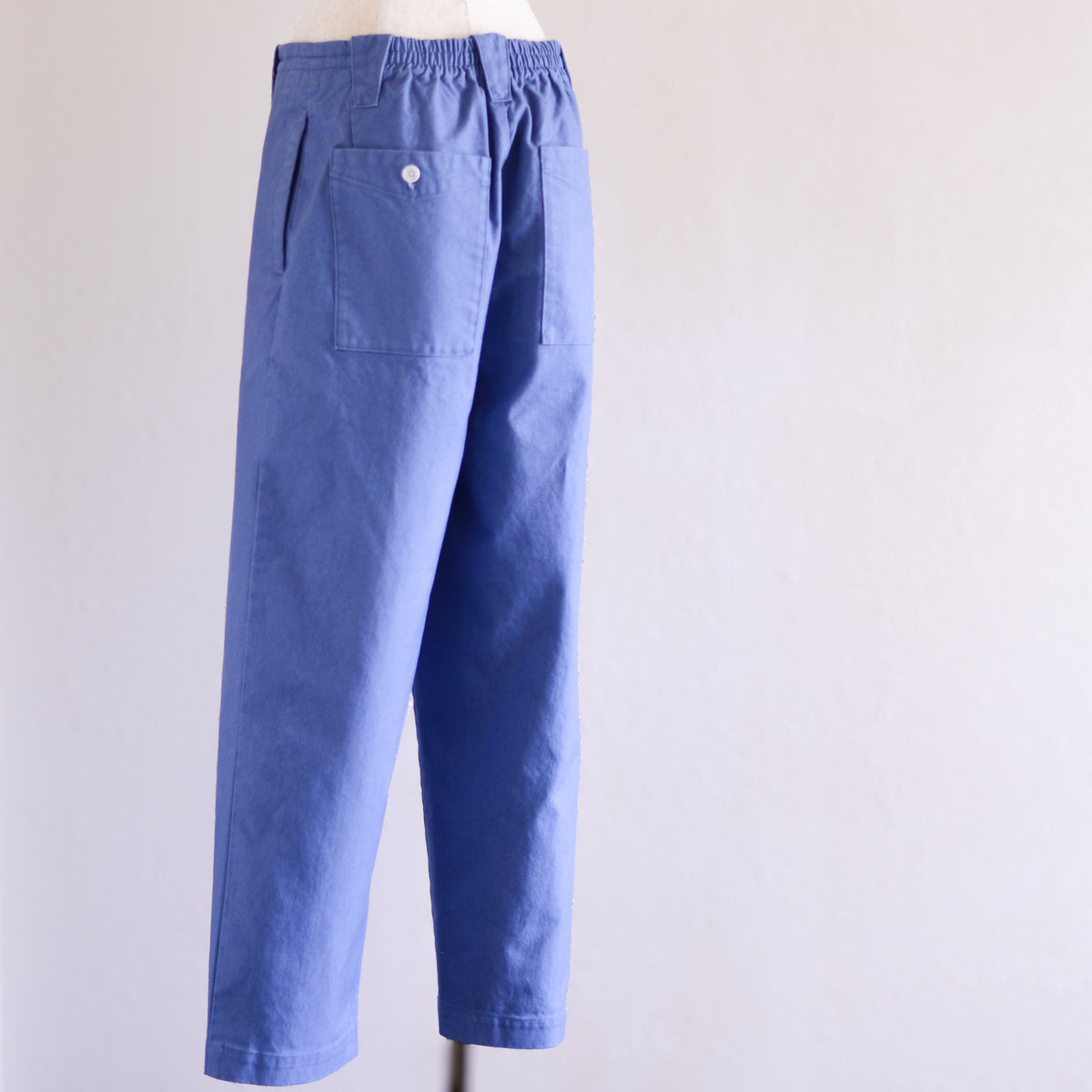 コットンワイドストレートパンツ Blue