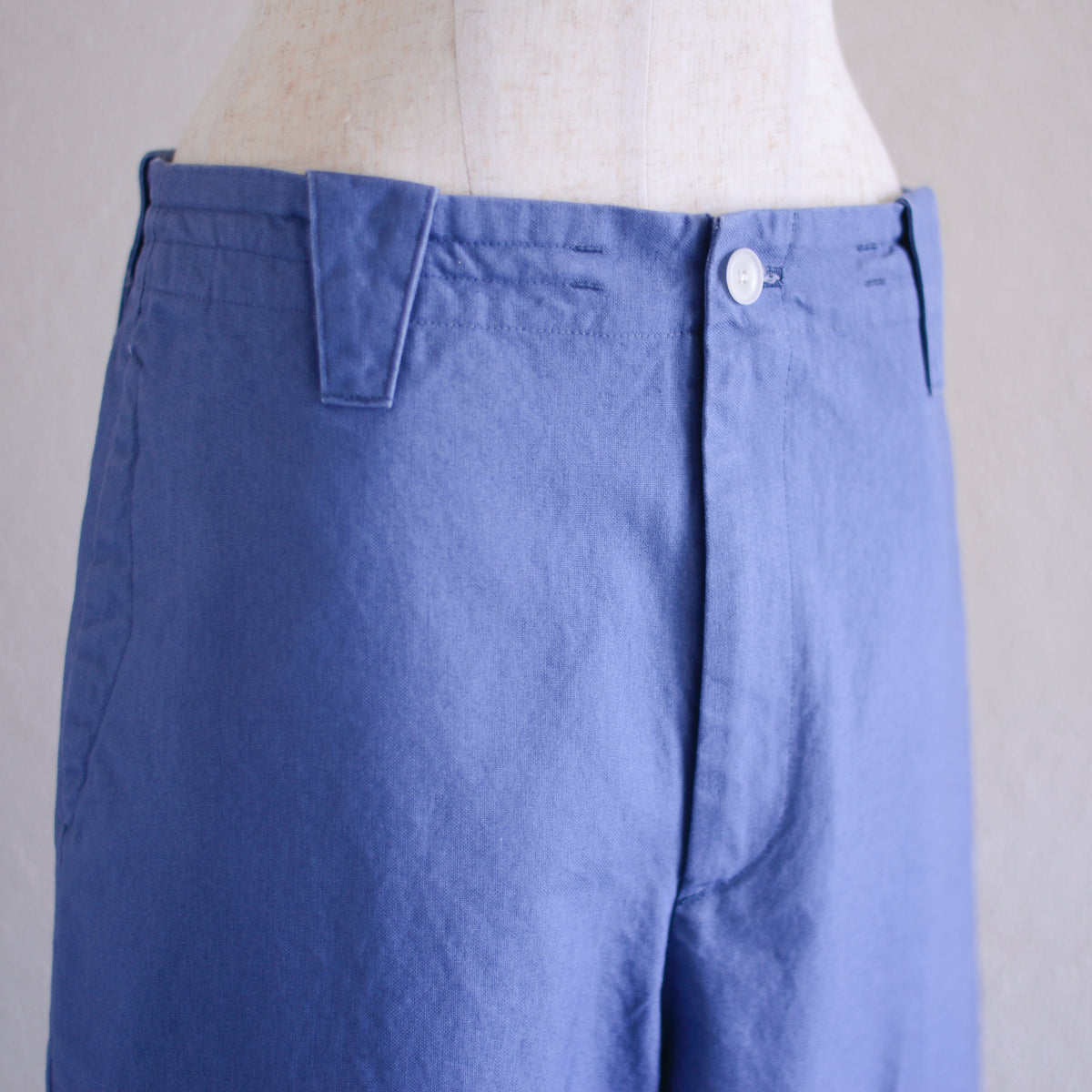コットンワイドストレートパンツ Blue