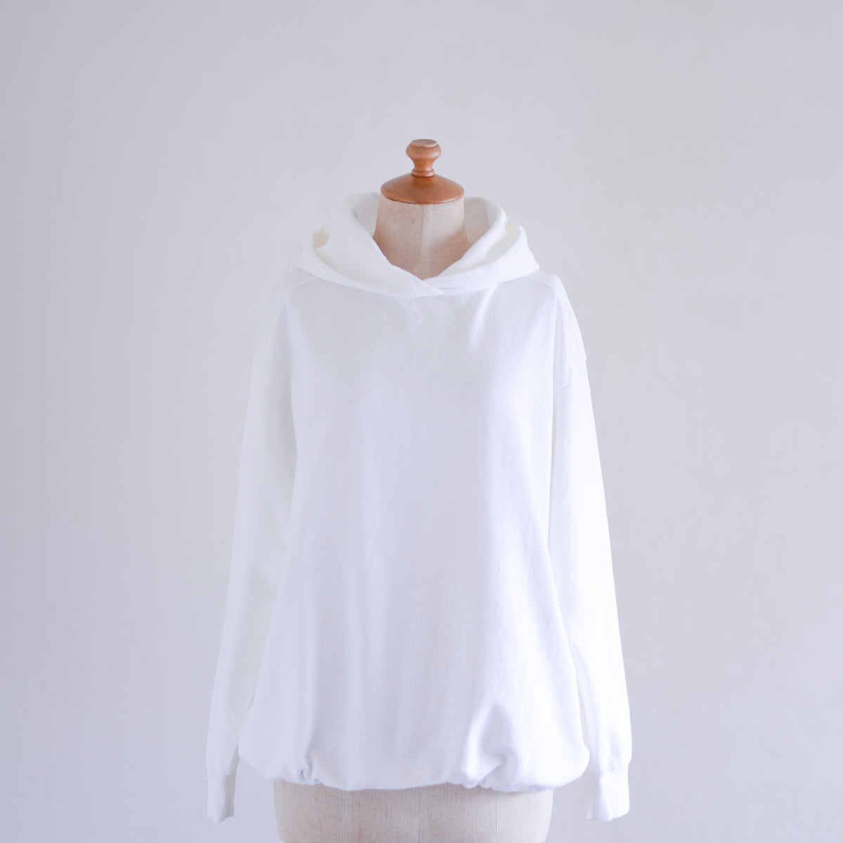 コットンブラウジングフーディ Off White