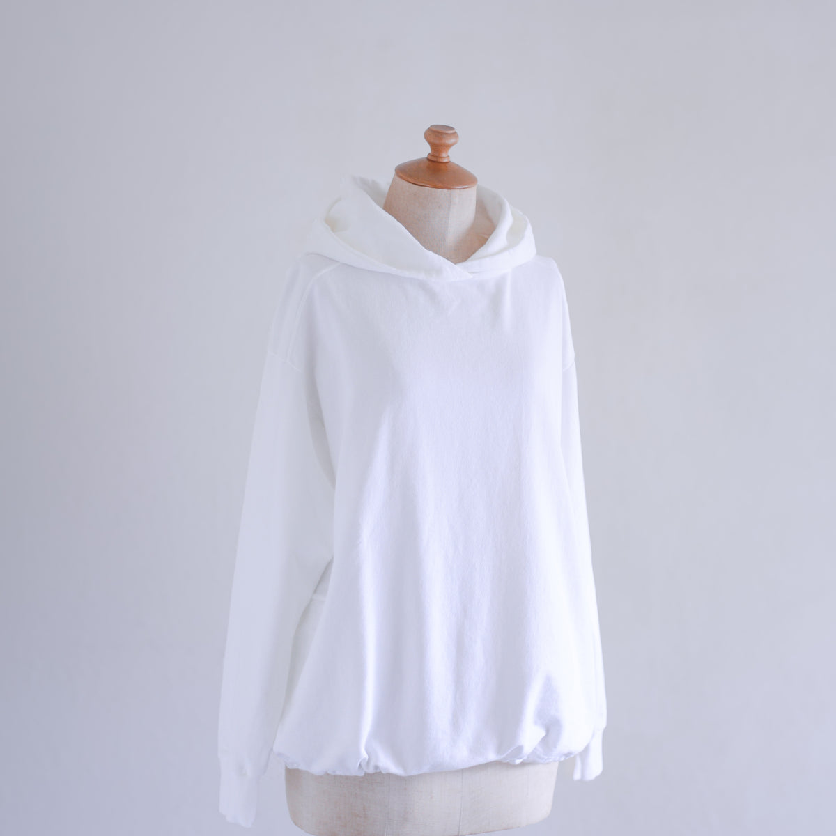 コットンブラウジングフーディ Off White