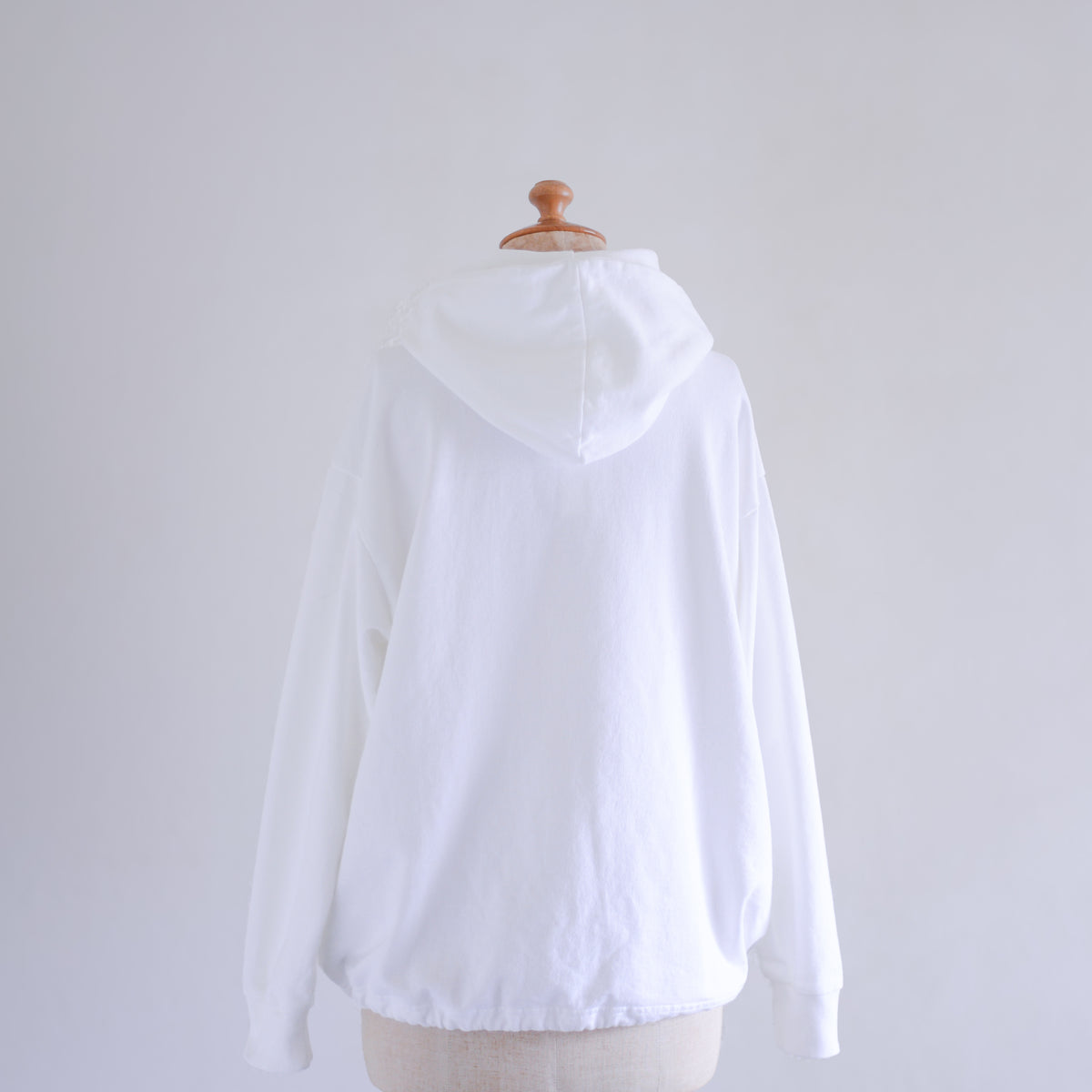 コットンブラウジングフーディ Off White
