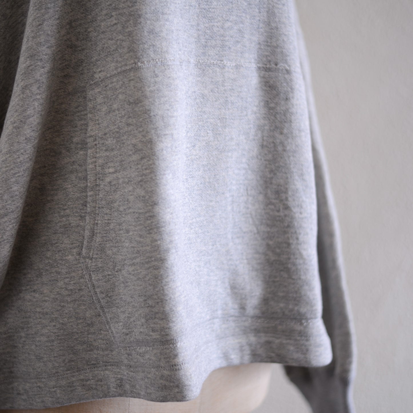 コットン裏毛フーディー Gray