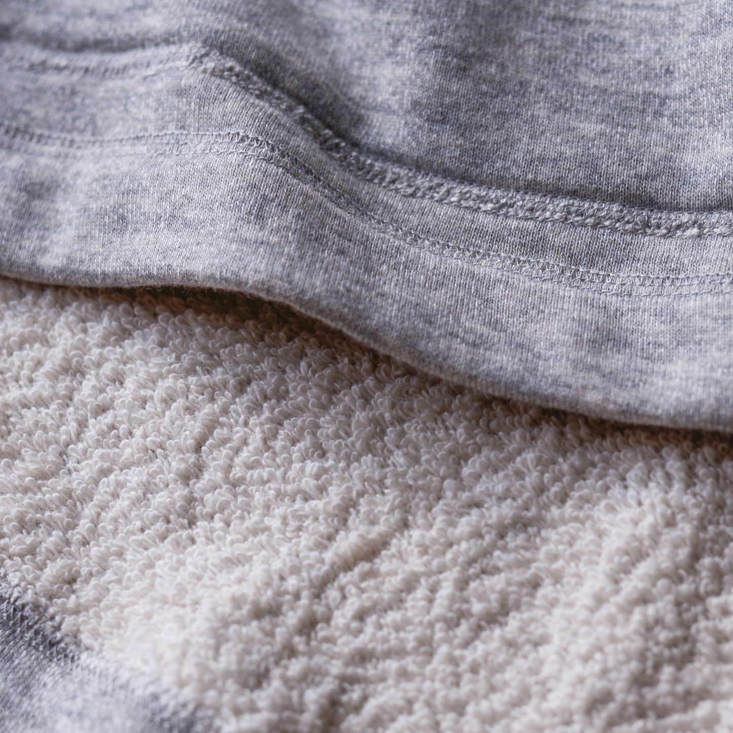 コットン裏毛フーディー Gray