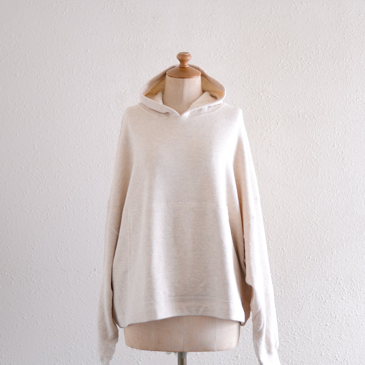 Oatmeal Cotton Fleece Hoodie