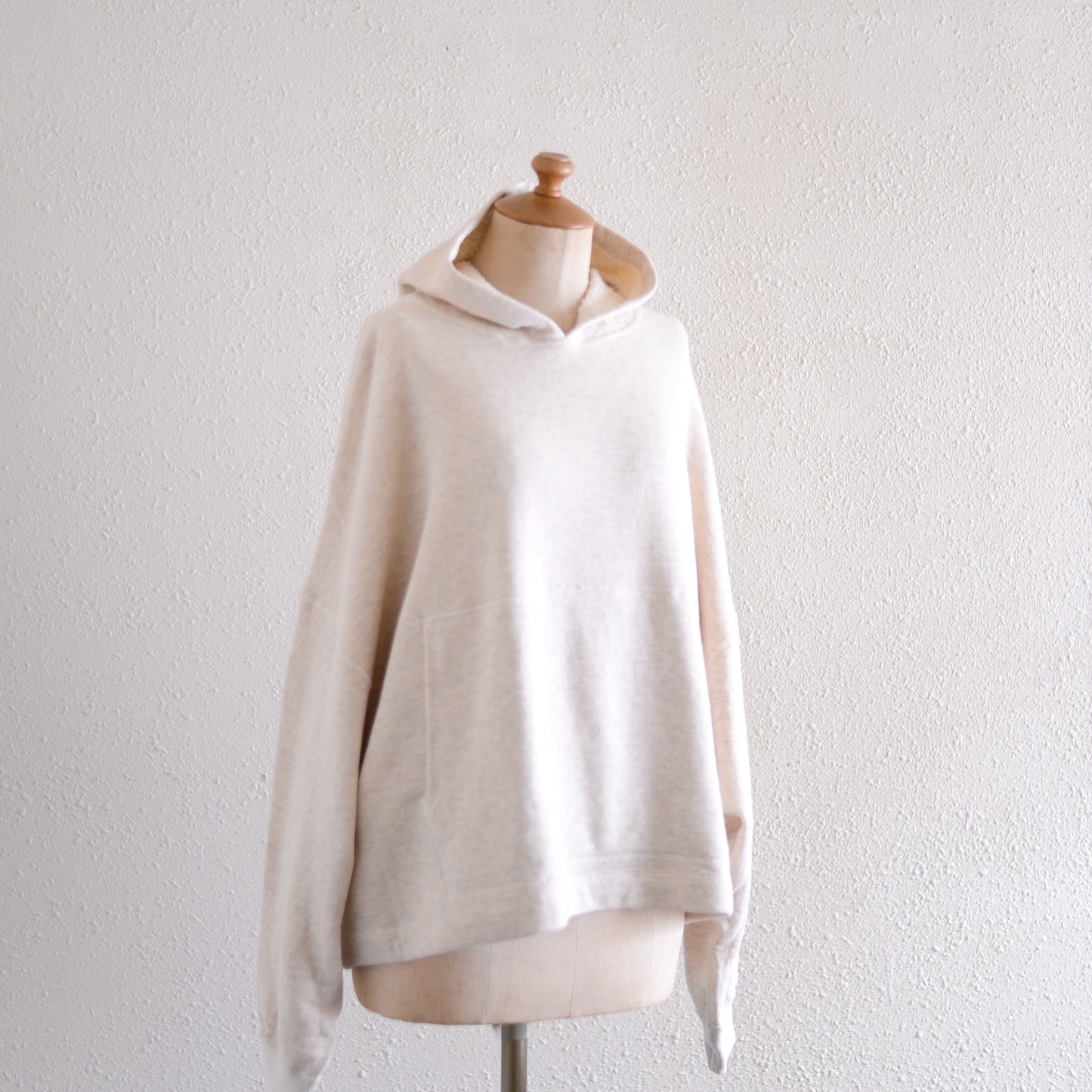 Oatmeal Cotton Fleece Hoodie