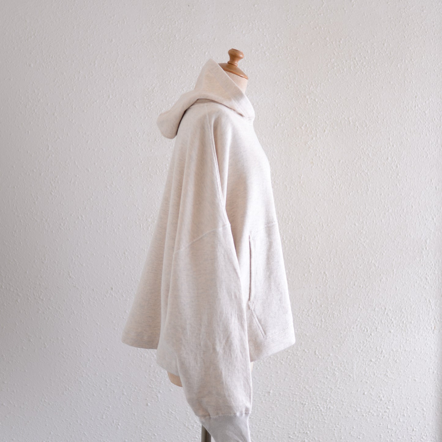 Oatmeal Cotton Fleece Hoodie