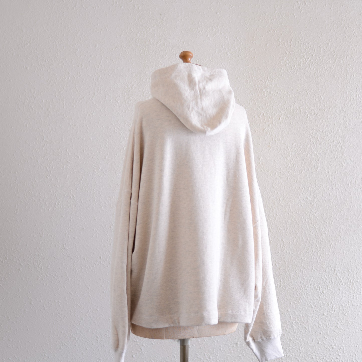 Oatmeal Cotton Fleece Hoodie