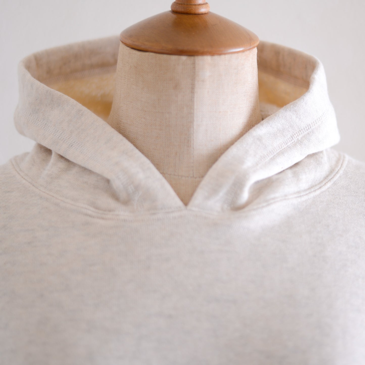 Oatmeal Cotton Fleece Hoodie