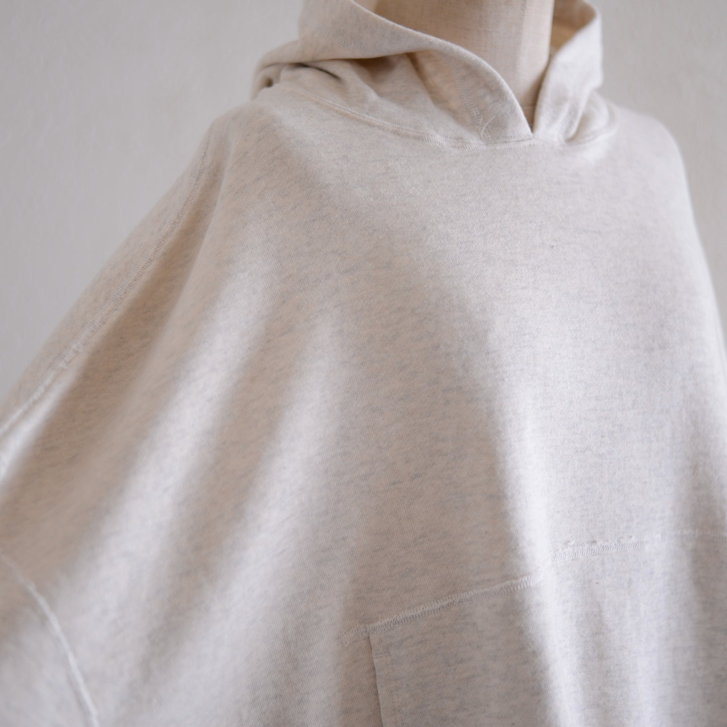 Oatmeal Cotton Fleece Hoodie