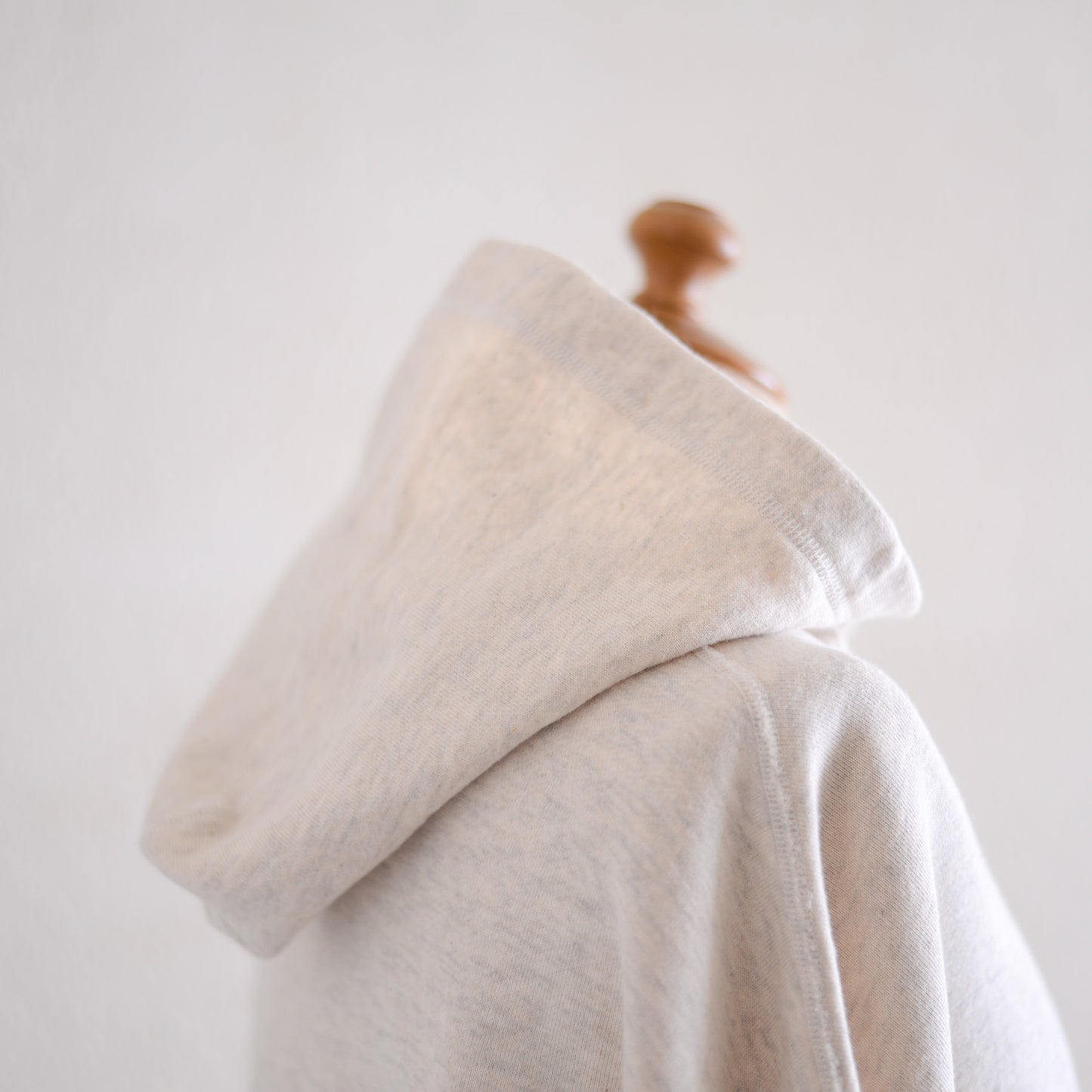 Oatmeal Cotton Fleece Hoodie