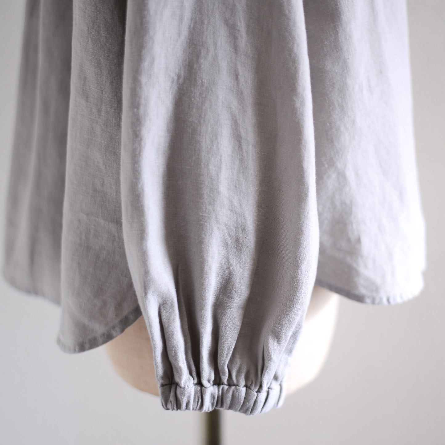 リネンタックカラーブラウス Light Gray