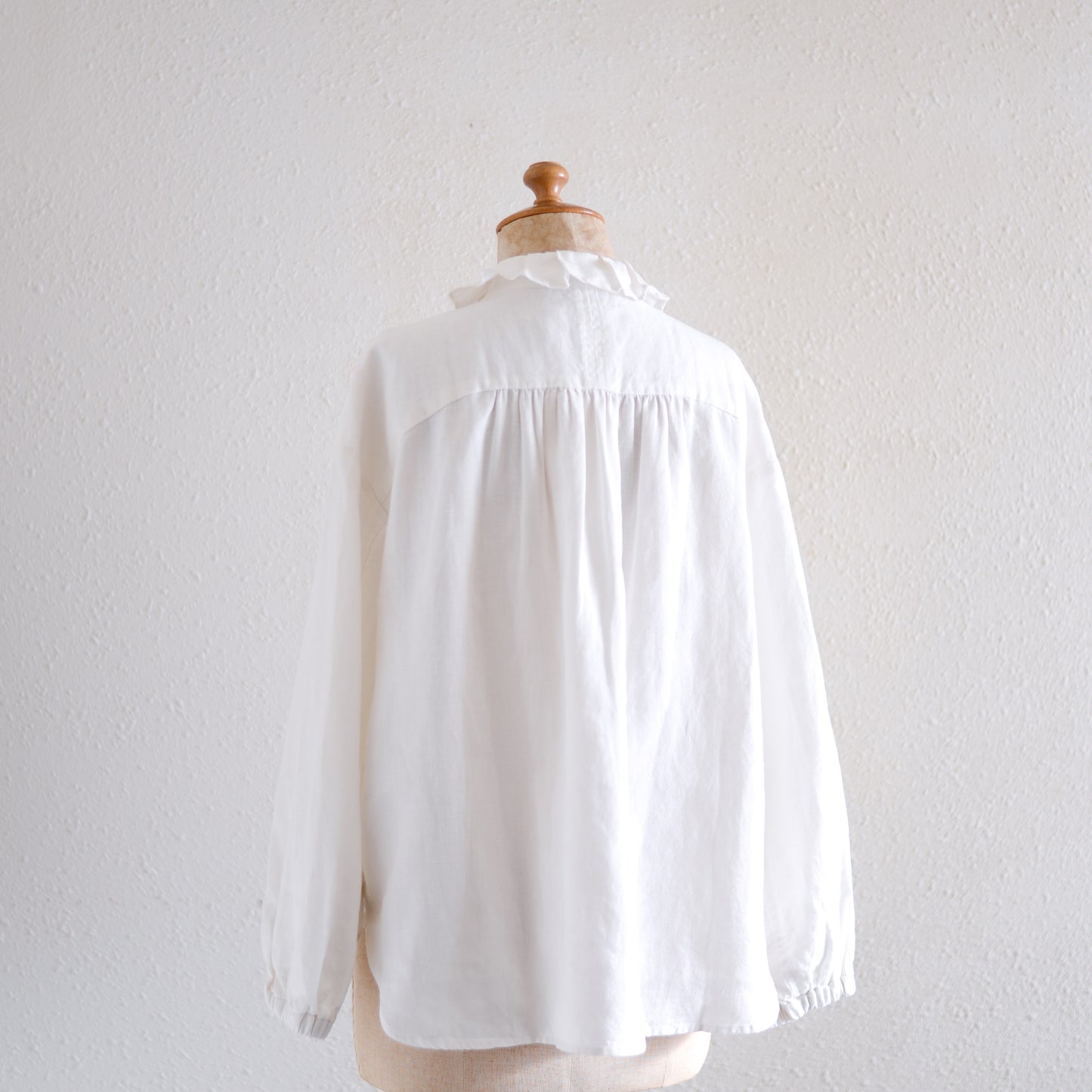 リネンタックカラーブラウス Off White