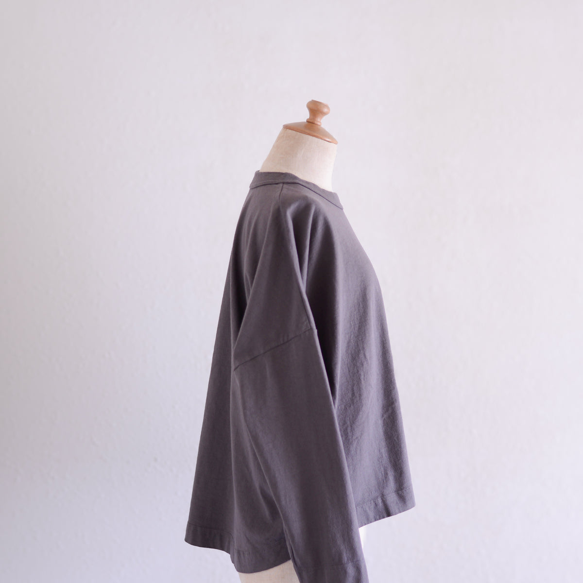 コットンローポケットTシャツ Brown