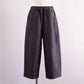シルクネップホームスパンアンクルパンツ Dark Brown
