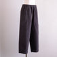 シルクネップホームスパンアンクルパンツ Dark Brown
