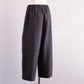 シルクネップホームスパンアンクルパンツ Dark Brown