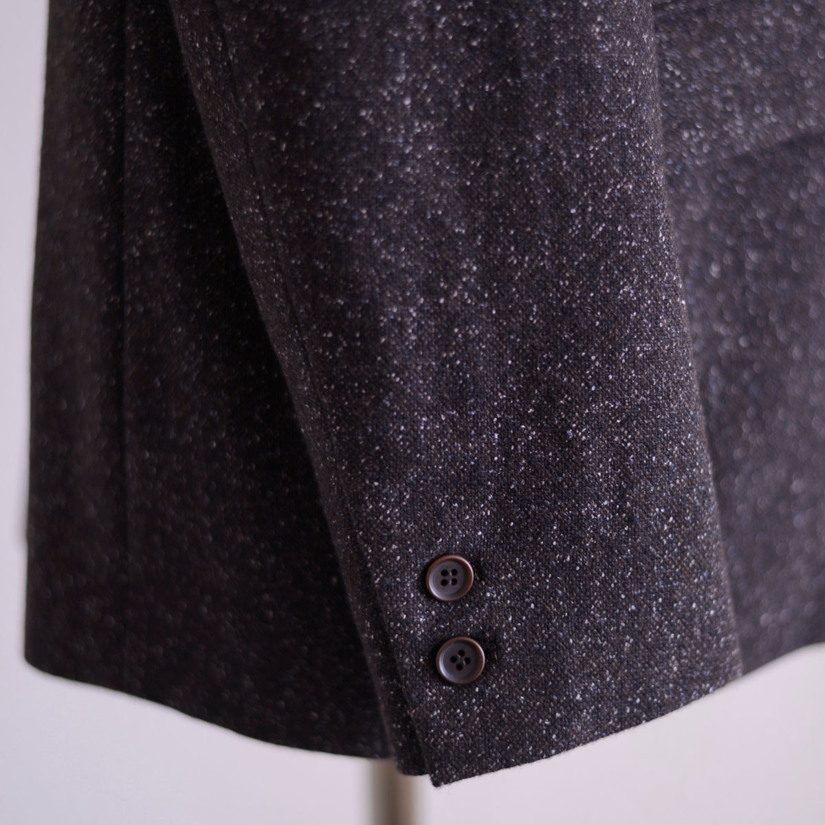 シルクネップホームスパンテーラードジャケット Dark Brown