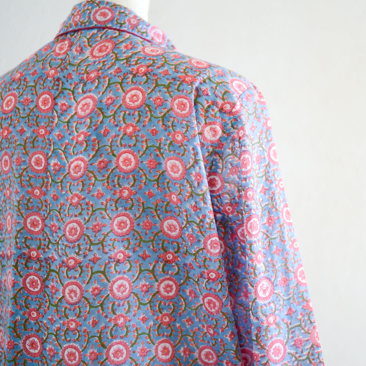 コットンハンドプリンティッドパジャマ Pink Carnations