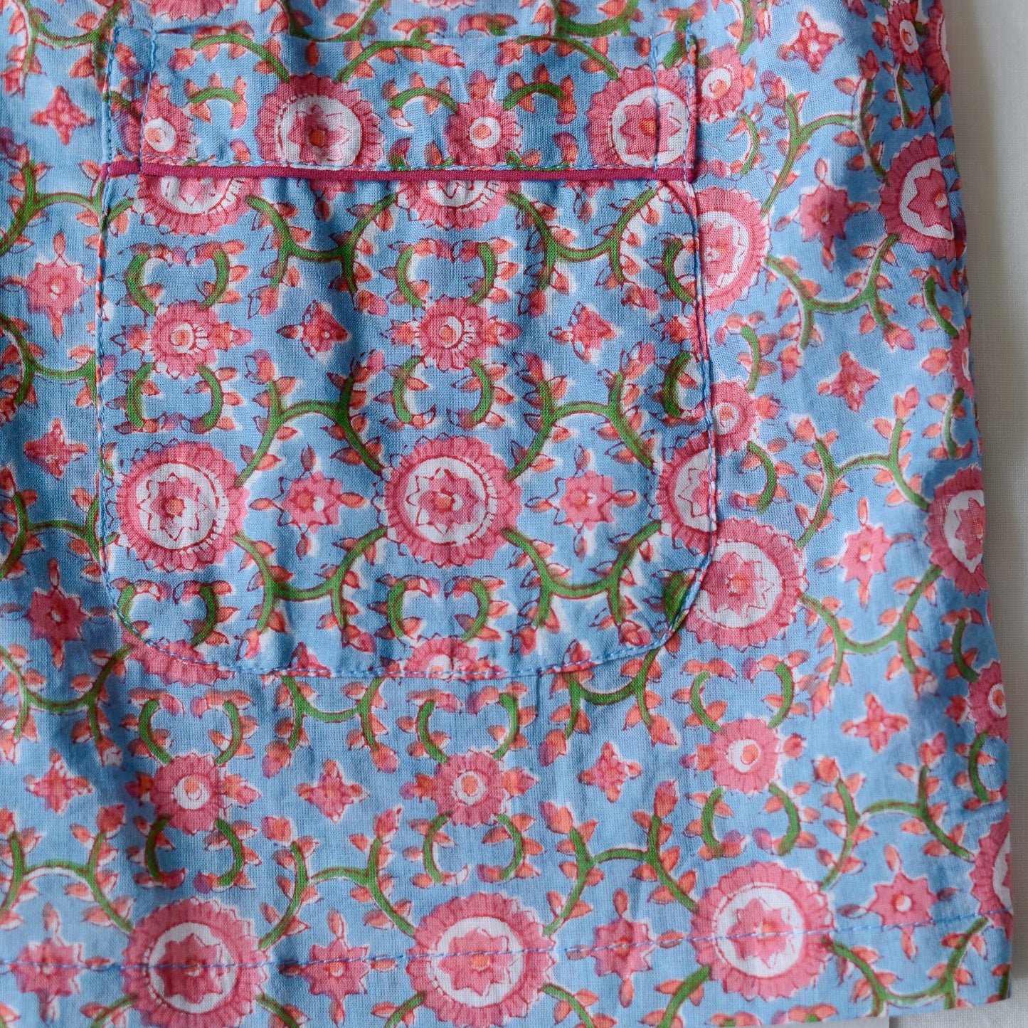 コットンハンドプリンティッドパジャマ Pink Carnations