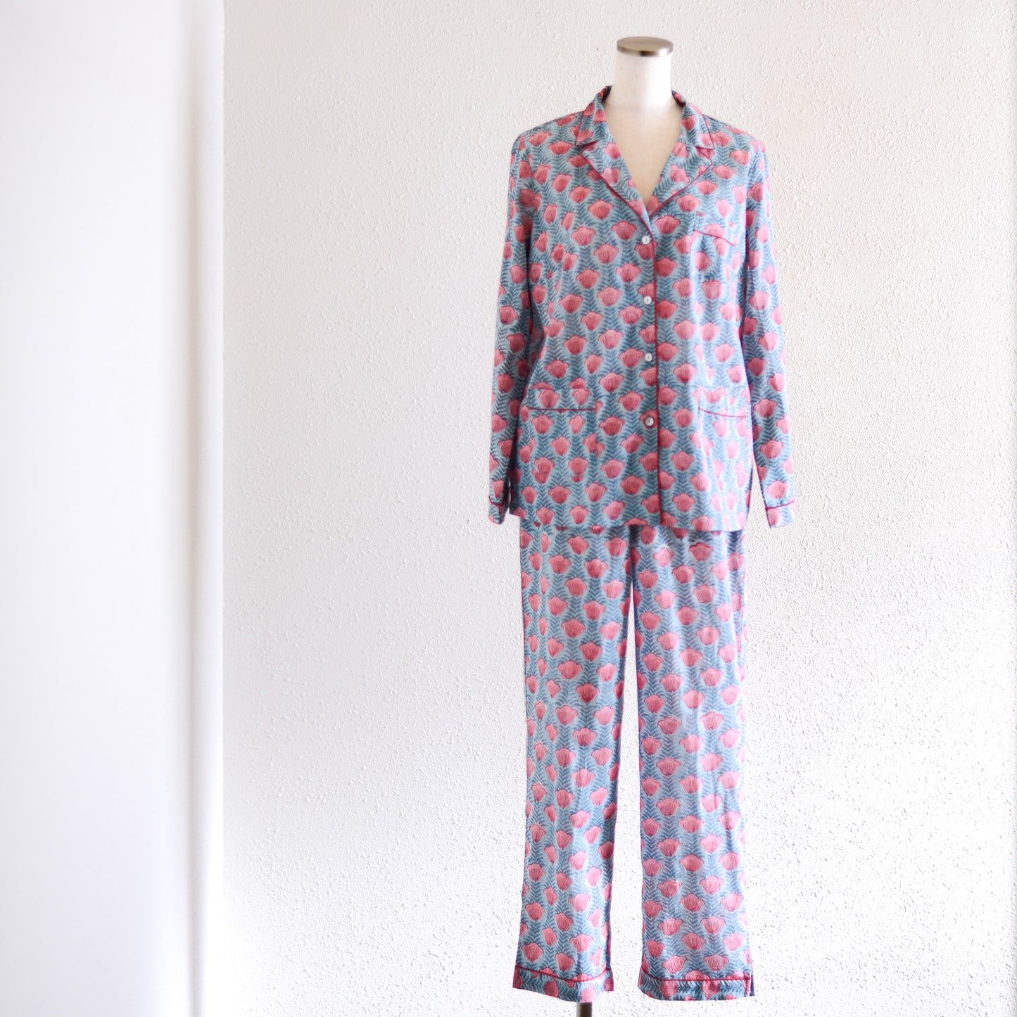 コットンハンドプリンティッドパジャマ Tulip Vine