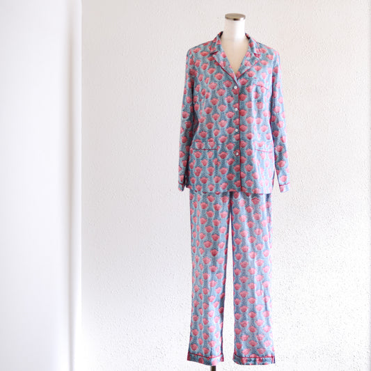 コットンハンドプリンティッドパジャマ Tulip Vine