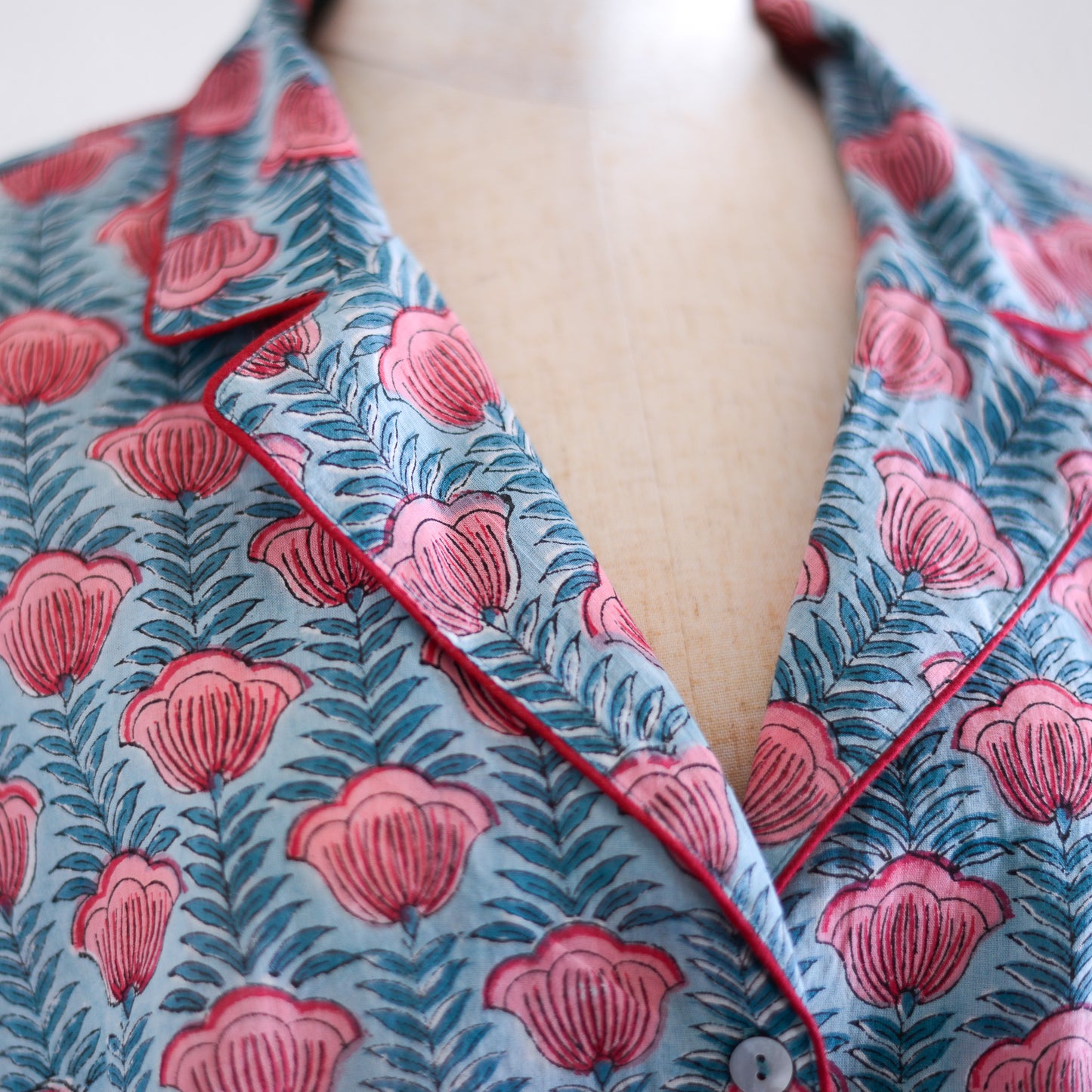 コットンハンドプリンティッドパジャマ Tulip Vine