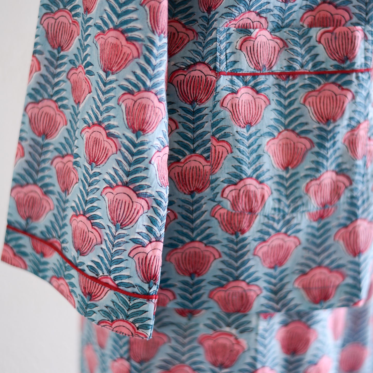 コットンハンドプリンティッドパジャマ Tulip Vine