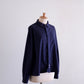 コットンフランネルラウンドカラーシャツ Black Navy