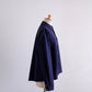 コットンフランネルラウンドカラーシャツ Black Navy