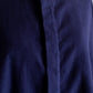 コットンフランネルラウンドカラーシャツ Black Navy