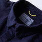 コットンフランネルラウンドカラーシャツ Black Navy