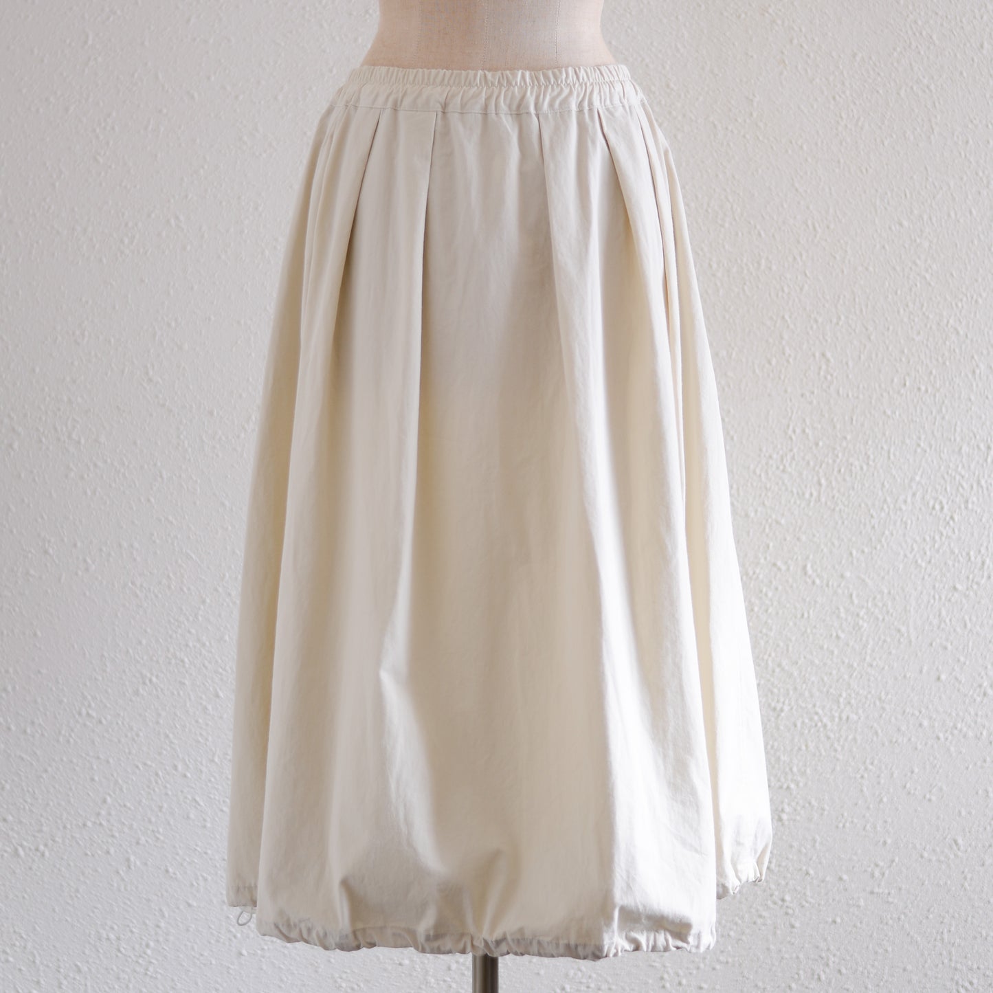 Cotton Parachute Skirt in Ivory