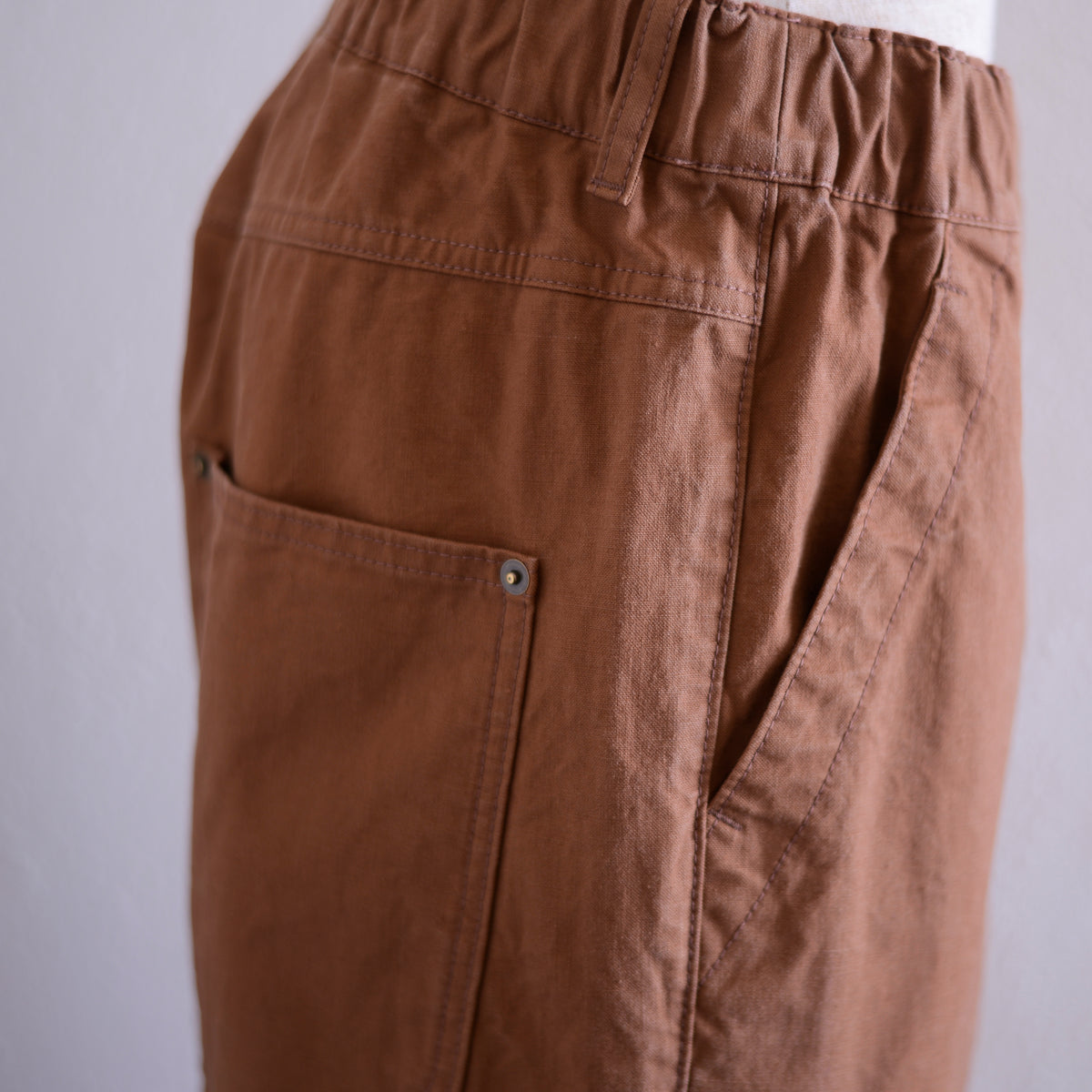 コットンワークパンツ Brown