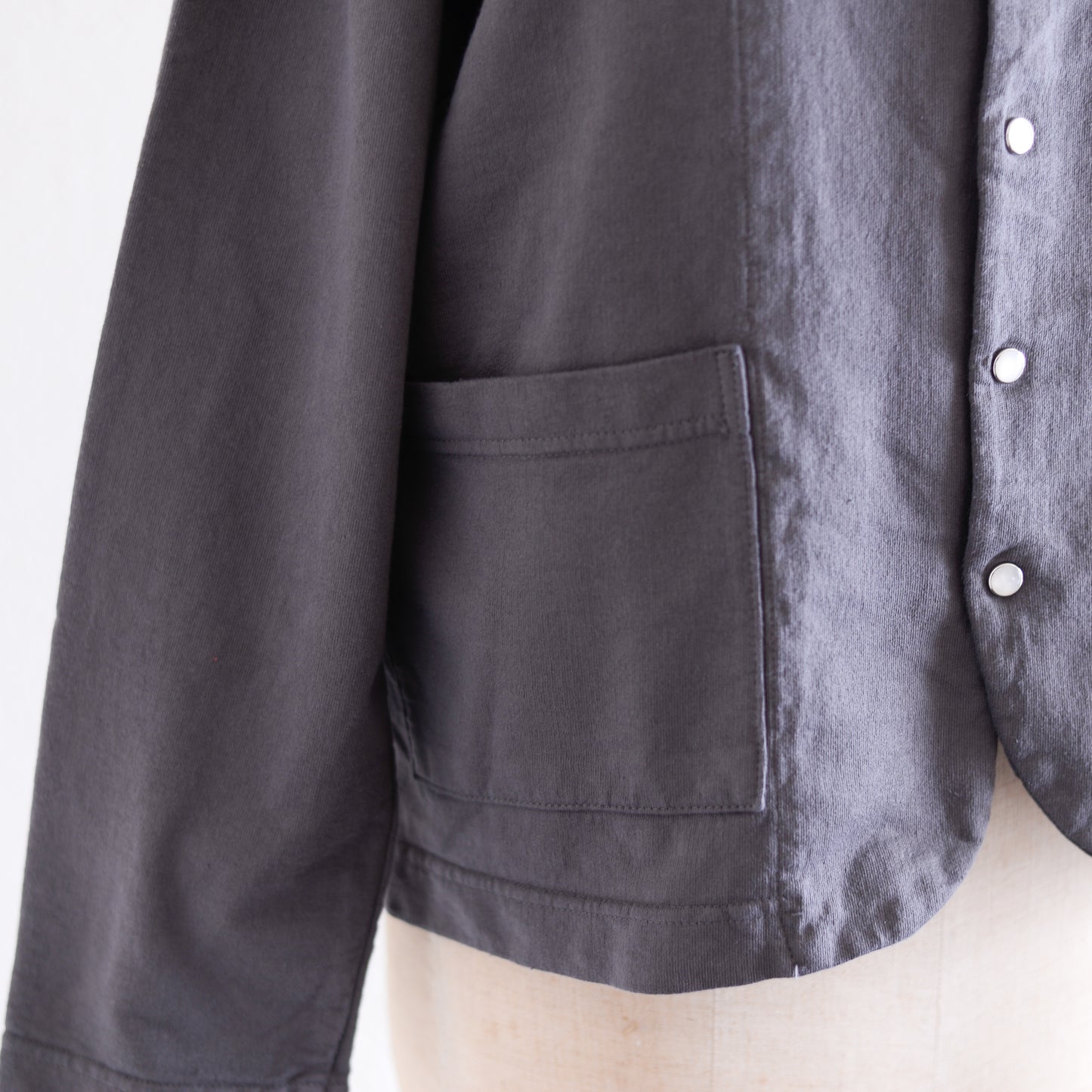 コットンスナップジャケット Charcoal Gray
