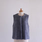 ブリティッシュウールコットンクルーベスト Charcoal Gray