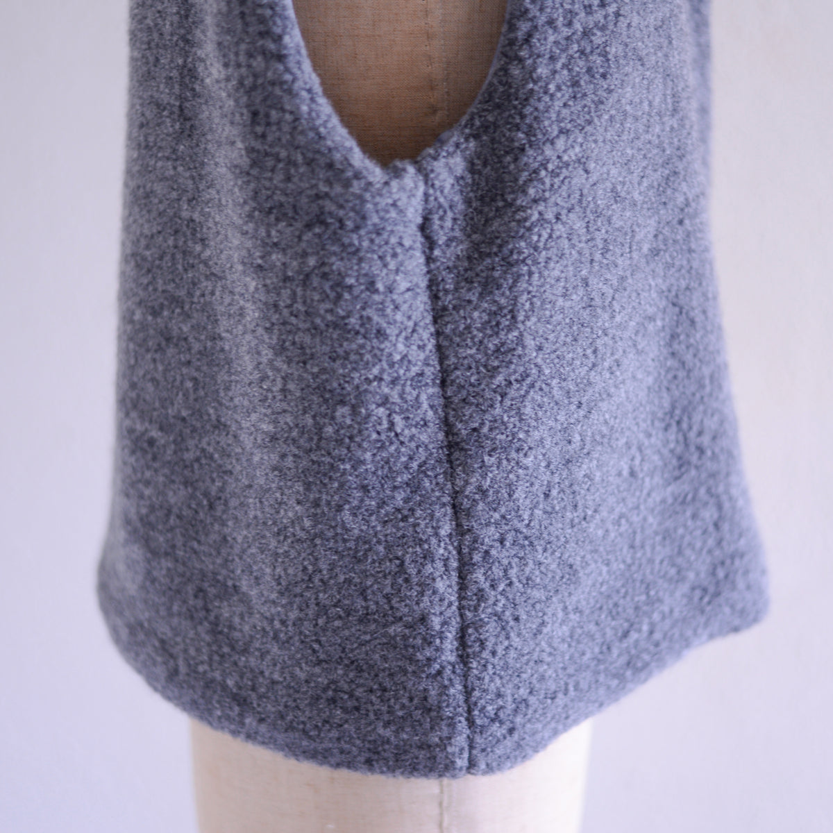 ブリティッシュウールコットンクルーベスト Charcoal Gray