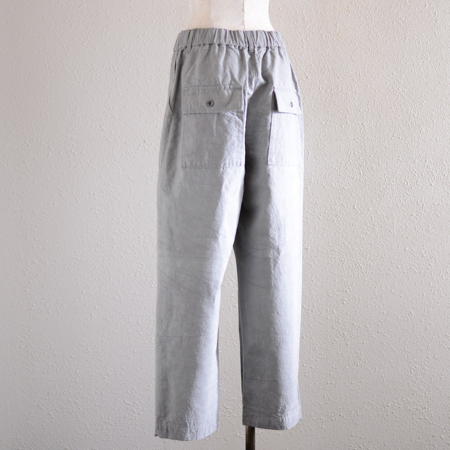 コットンリネンワークパンツ Gray