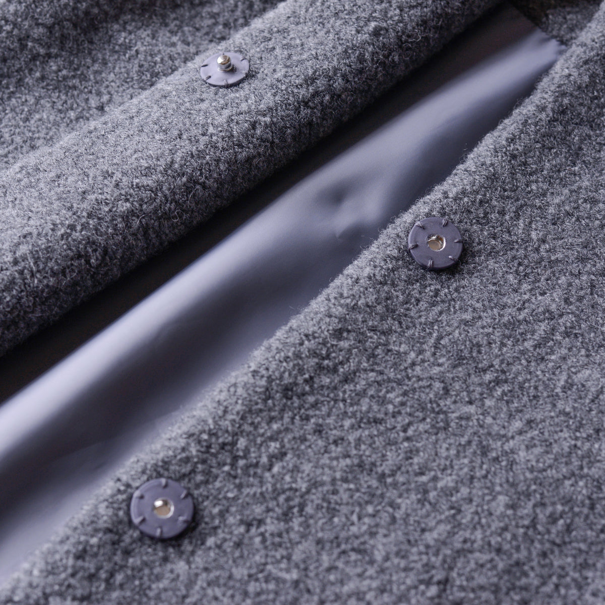 ブリティッシュウールコットンクルーベスト Charcoal Gray