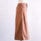 コットンタイトロングスカート Brown