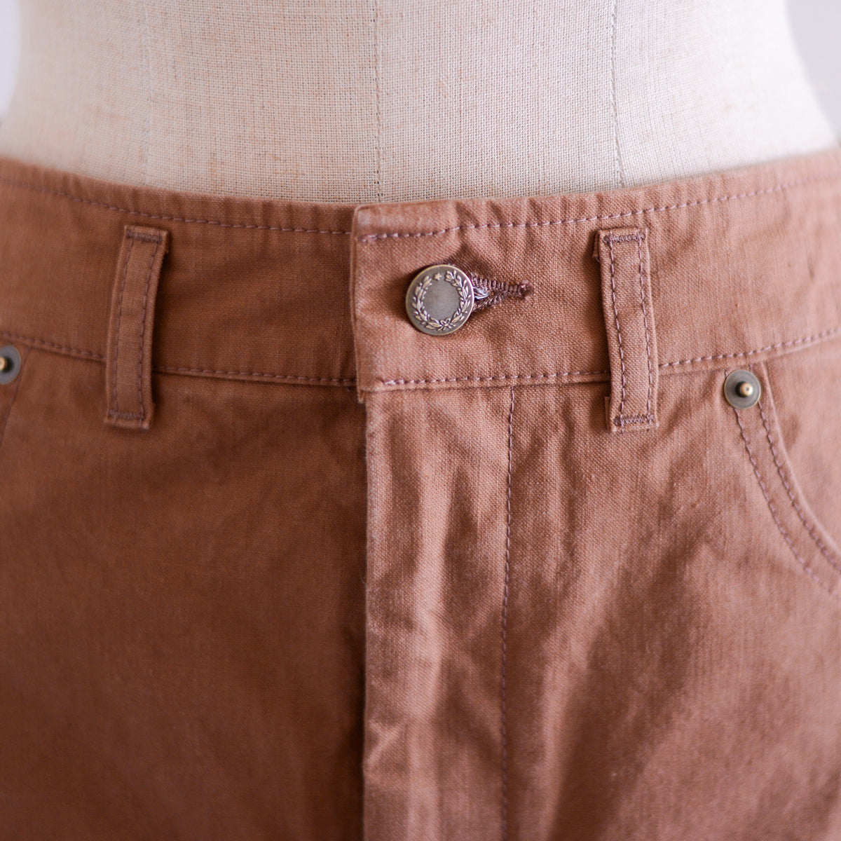 コットンタイトロングスカート Brown
