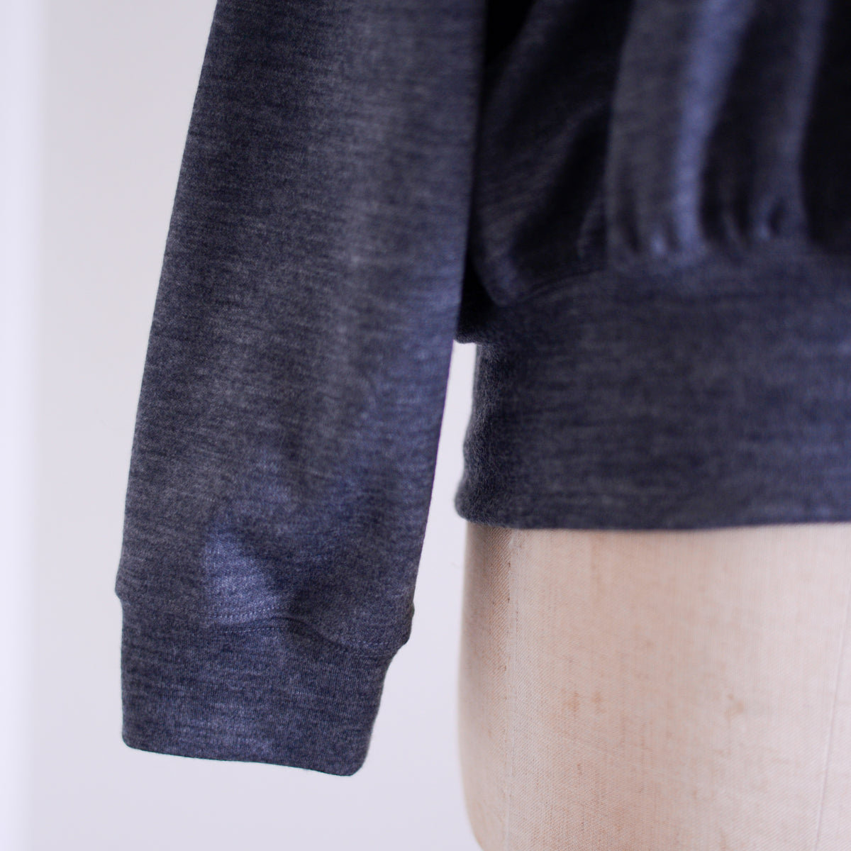 ウールタートルネックプルオーバー Gray Melange