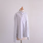 コットンワイドスプレッドカラーシャツ Off White × Khaki