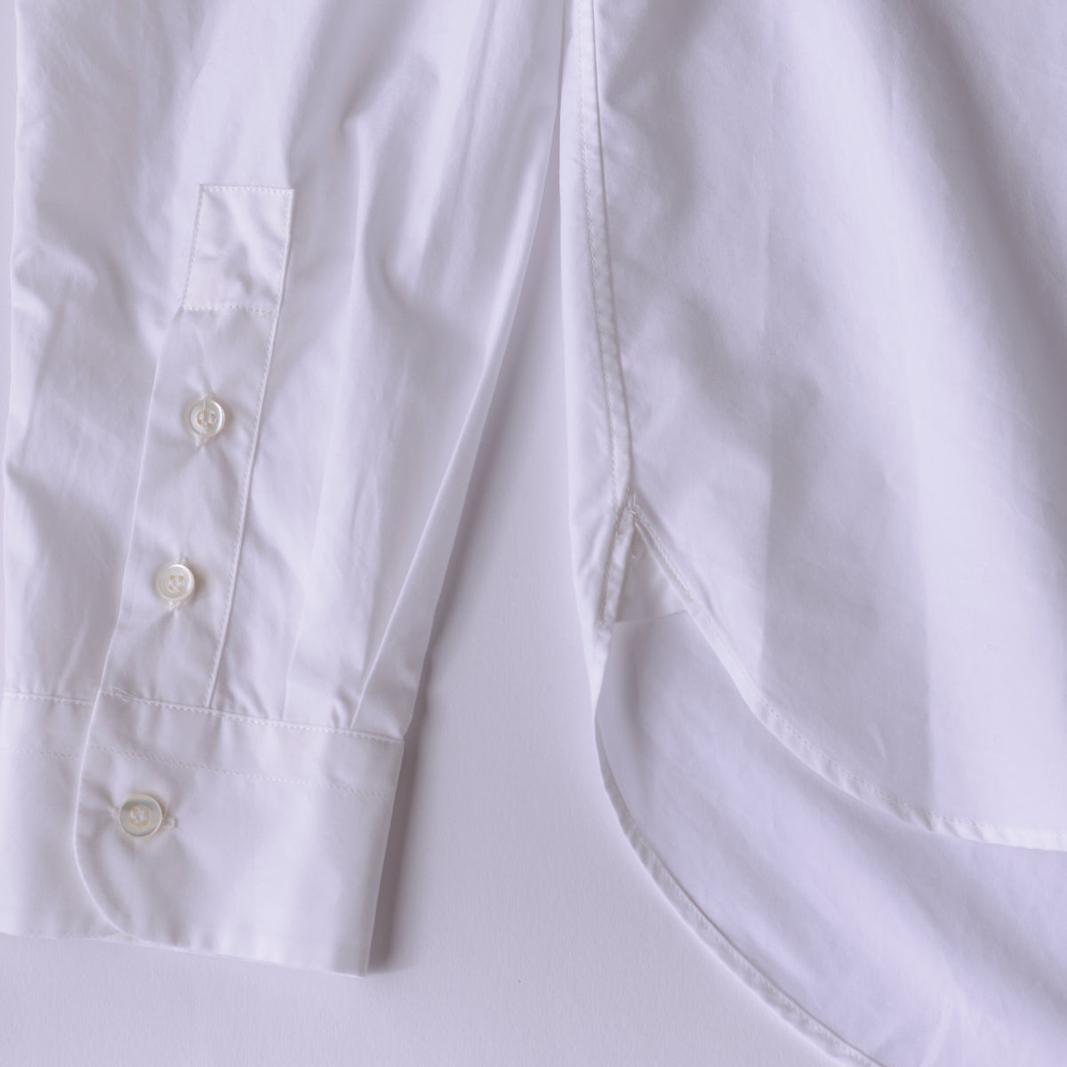 コットンワイドスプレッドカラーシャツ Off White