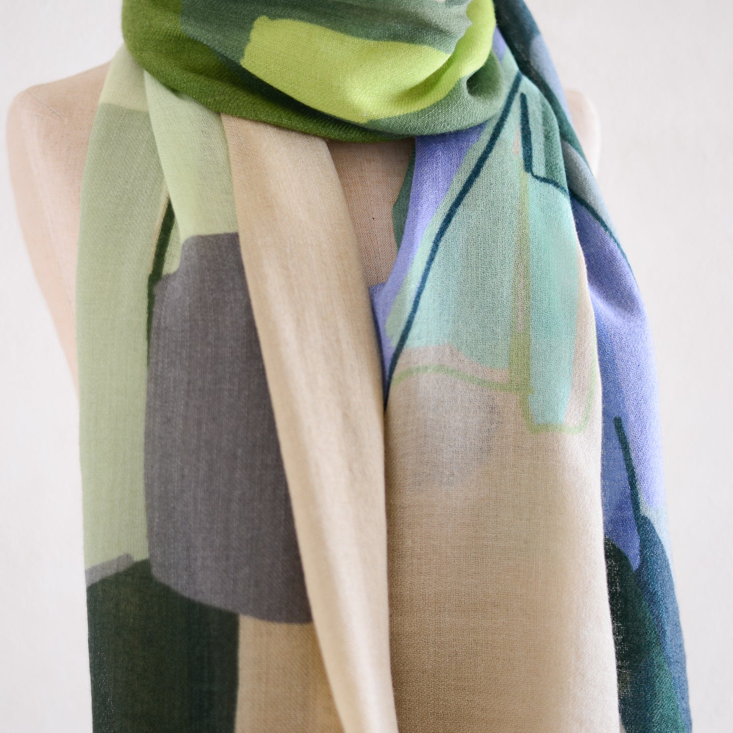 ウールヴェジタブルストール Leeks