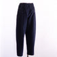 Brushed Cotton Curved Pants Black