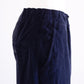 Brushed Cotton Curved Pants Black