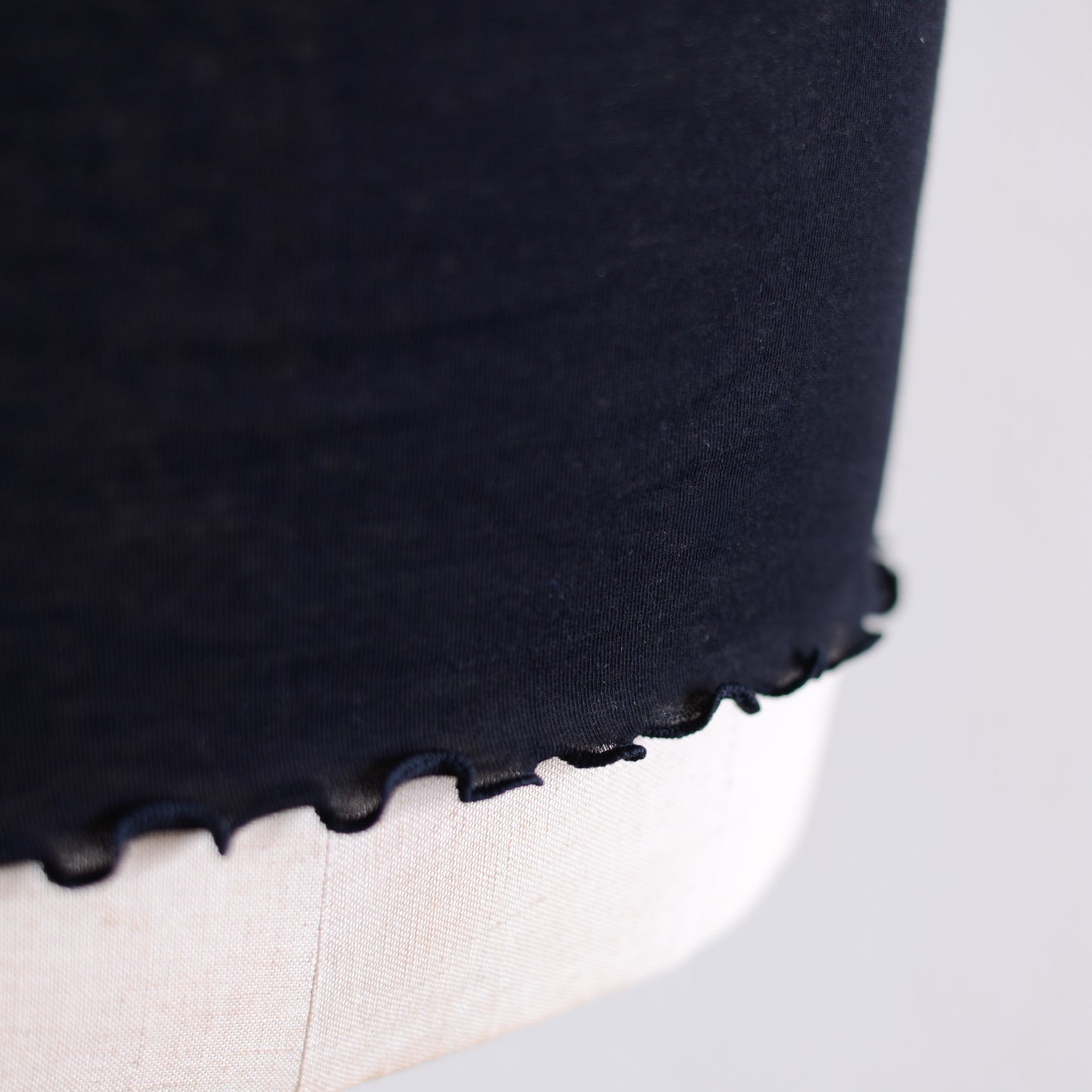 ストレッチコットンフレンチプルオーバー Black