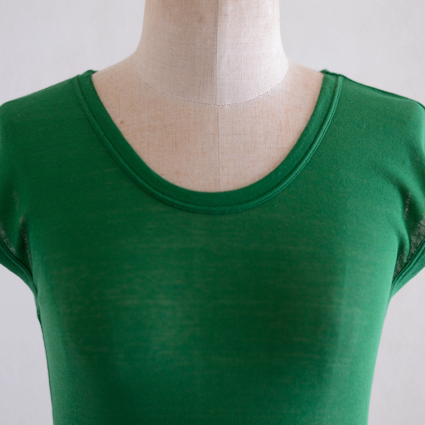 ストレッチコットンフレンチプルオーバー Green